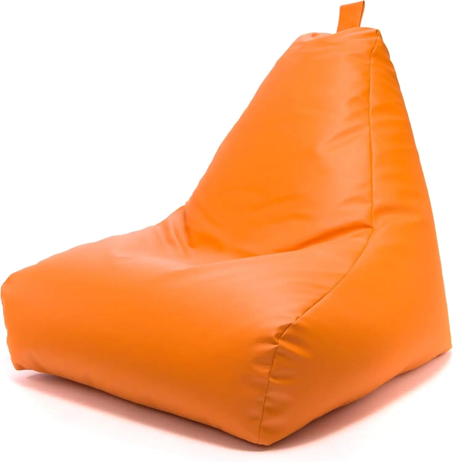Sitzsack Outdoor aus Kunstleder-Orange