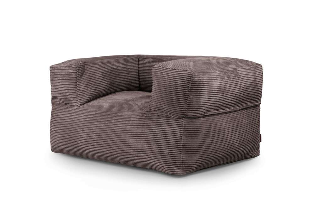 Slowsown-Sessel Sitzsack(Cord Velour)-Grau